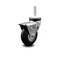 Service Caster 3 Inch Chrome Hooded Neoprene Rubber 12mm Threaded Stem Caster with Brake SCC SCC-TS03S310-NPRB-BC-B-M1215 - alternate 4
